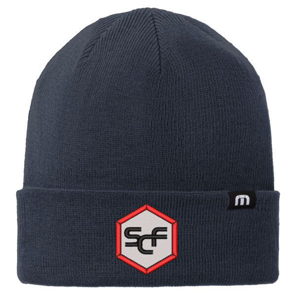 TravisMathew Solid Cuffed Beanie - Embroidered Logo Thumbnail