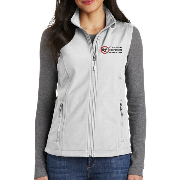 Port Authority® Ladies Core Soft Shell Vests - Embroidered Logo Thumbnail