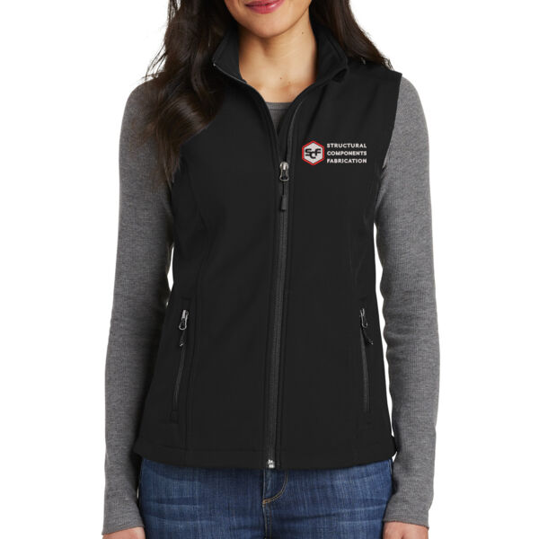 Port Authority® Ladies Core Soft Shell Vests - Embroidered Logo Thumbnail