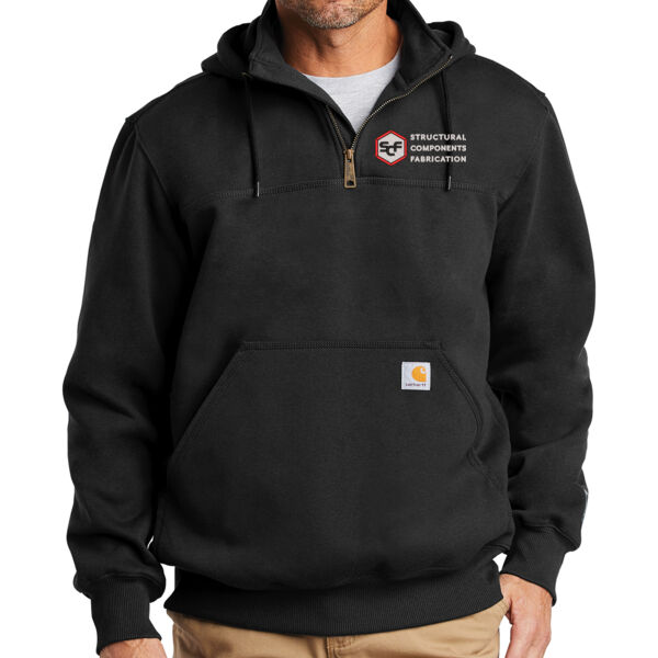 Carhartt ® Rain Defender ® Paxton Heavyweight Hooded Zip Mock Sweatshirt - Embroidered Logo Carhartt ® Rain Defender ® Paxton Heavyweight Hooded Zip Mock Sweatshirt - Embroidered Logo Thumbnail