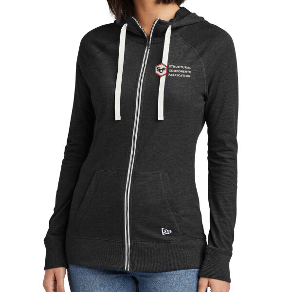 New Era® Ladies Sueded Cotton Blend Full-Zip Hoodie - Embroidered Logo New Era® Ladies Sueded Cotton Blend Full-Zip Hoodie - Embroidered Logo Thumbnail