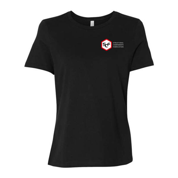 BELLA + CANVAS - Women’s Relaxed Jersey Tee - Printed Logo Thumbnail