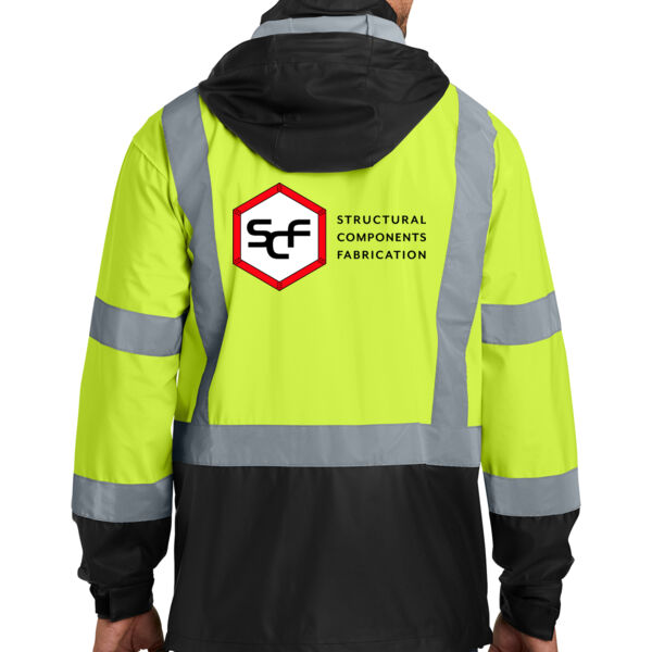 CornerStone® - ANSI 107 Class 3 Safety Windbreaker - Printed Logo Thumbnail