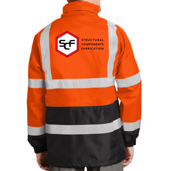 CornerStone® - ANSI 107 Class 3 Waterproof Parka - Printed Logo Thumbnail