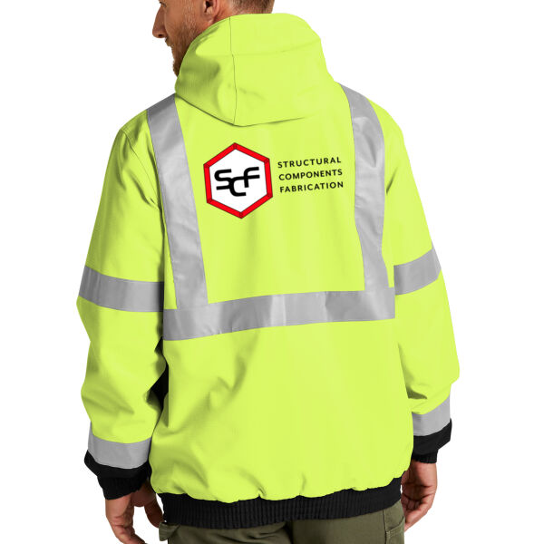 CornerStone® ANSI 107 Class 3 Waterproof Insulated Ripstop Bomber Jacket - Printed Logo Thumbnail