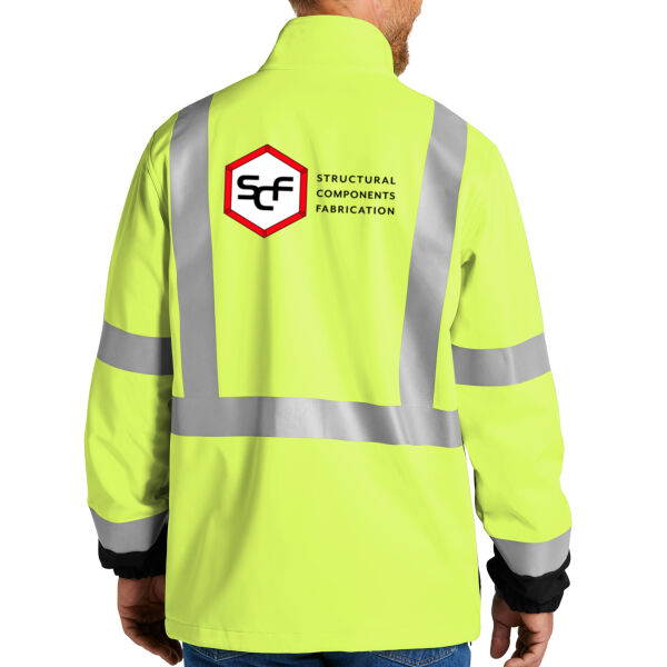 CornerStone® ANSI 107 Class 3 Soft Shell Jacket - Printed Logo Thumbnail