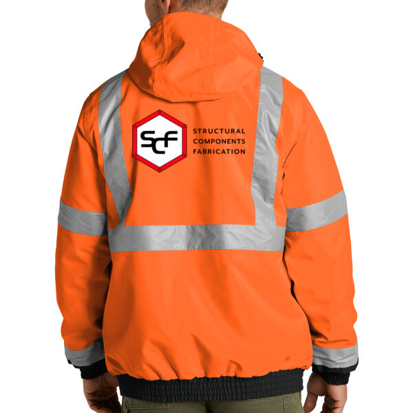 CornerStone® ANSI 107 Class 3 Economy Waterproof Insulated Bomber Jacket - Printed Logo Thumbnail