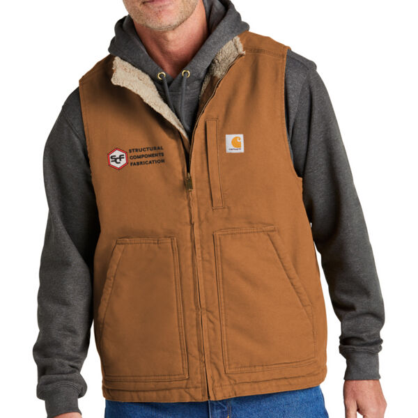 Carhartt® Sherpa-Lined Mock Neck Vest - Embroidered Logo Thumbnail