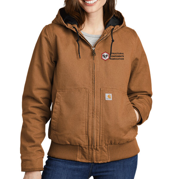 Carhartt® Women's Washed Duck Active Jac - Embroidered Logo Thumbnail