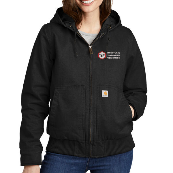 Carhartt® Women's Washed Duck Active Jac - Embroidered Logo Thumbnail