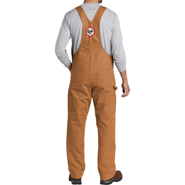 Carhartt® Duck Unlined Bib Overalls - Embroidered Logo Thumbnail