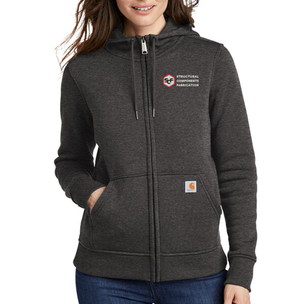 Carhartt® Women’s Clarksburg Full-Zip Hoodie - Embroidered Logo Thumbnail