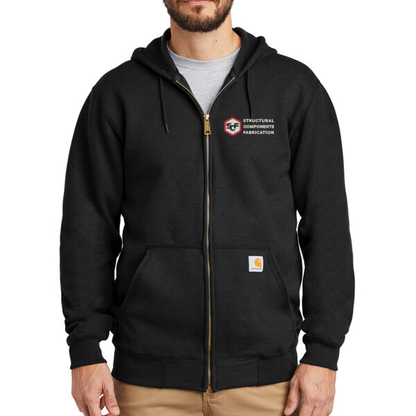 Carhartt ® Midweight Hooded Zip-Front Sweatshirt - Embroidered Logo Thumbnail