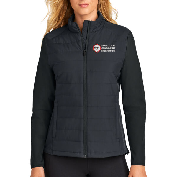 Sport-Tek® Women’s Teknical Hybrid Jacket - Embroidered Logo Thumbnail