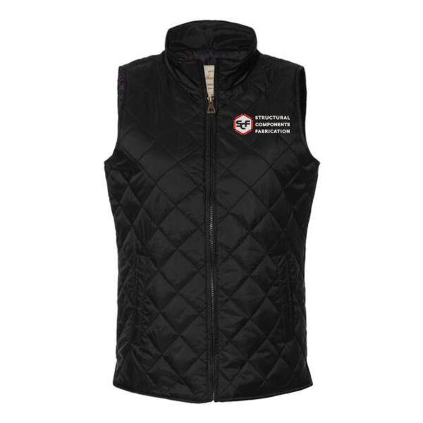 Weatherproof - Women's Vintage Diamond Quilted Vest - Embroidered Logo Thumbnail