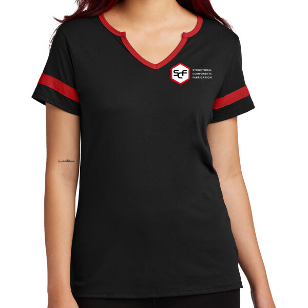 Sport-Tek® Women's Halftime Notch Neck Tee - Printed Logo Thumbnail