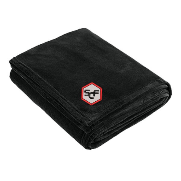 Port Authority® Oversized Ultra Plush Blanket - Embroidered Logo Thumbnail