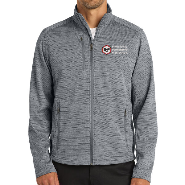 Port Authority® Digi Stripe Fleece Jacket - Embroidered Logo Thumbnail