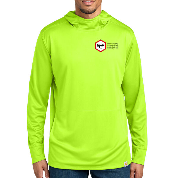 Carhartt Force® Sun Defender™ Long Sleeve Hooded T-Shirt - Printed Logo Thumbnail