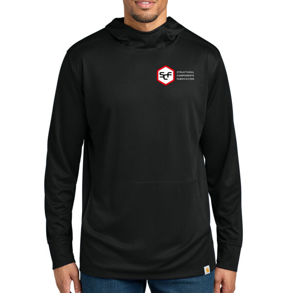 Carhartt Force® Sun Defender™ Long Sleeve Hooded T-Shirt - Printed Logo Thumbnail